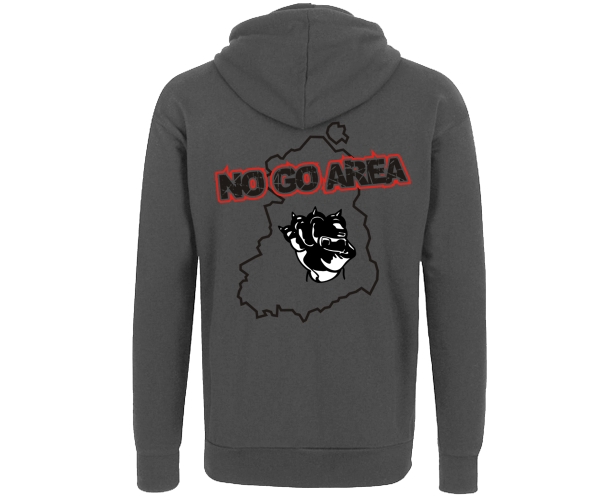 No go Area - Ostdeutschland - Männer Kapuzenjacke - grau