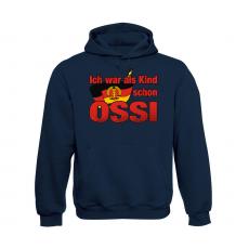 Ich war als Kind schon Ossi - Männer Kapuzenpullover - navy