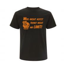 Wer nicht kotzt trinkt nicht am Limit Männer T-Shirt