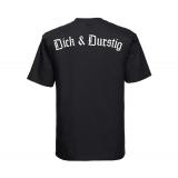 Dick und Durstig - Männer T-Shirt - schwarz